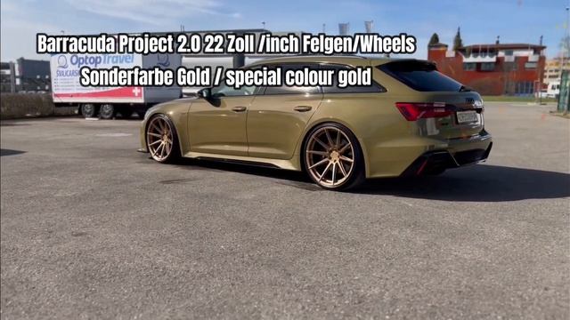 Audi RS6 C8 Mit 11,5x22 Barracuda Project 2.0 Felgen /Wheels By Swissperformance