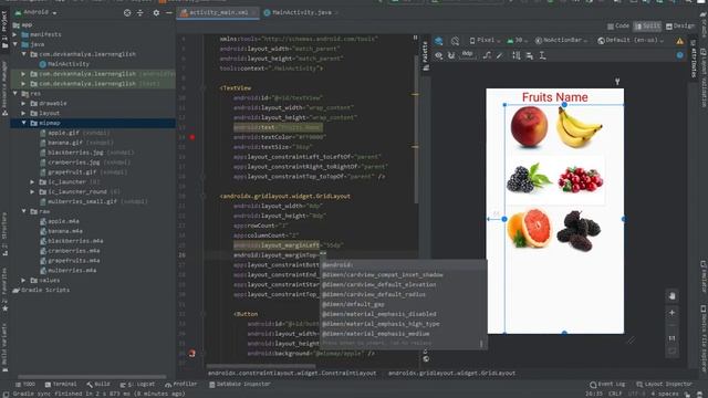 #4 Develop / Build Learn English Android App using Android Studio...Grid Layout, Mediaplayer Concep смотреть онлайн