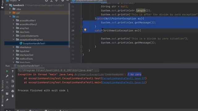 Java Exception Handling | Unchecked Exception смотреть онлайн