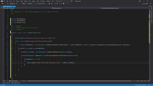 Effortlessly Find Missing Unity Script Components with this Tool смотреть онлайн