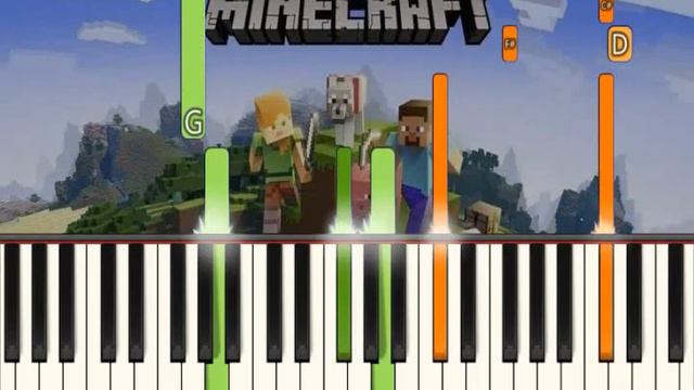 Sweden - Minecraft - Piano Tutorial смотреть онлайн