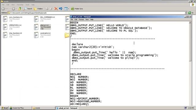 PLSQL 2 ( PL/SQL Blocks , Start Writing PLSQL Blocks) смотреть онлайн