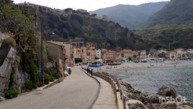 Chianalea In Scilla. Just Down The Beautiful Ruffo Castle Narrow & Long, Beneath The Hill Above.
