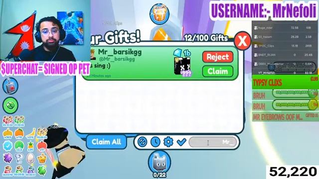 ?LIVE ROBLOX PET SIMULATOR X | NEW HARDCORE PET AND SIGNED EXCLUSIVE MAILBOX GIVEAWAY #PetSimXlive смотреть онлайн