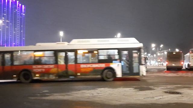 Автобус ЛиАЗ-5292.67(CNG) следует по маршруту 322 "А/с Партизанская - А/с Ногинск" смотреть онлайн