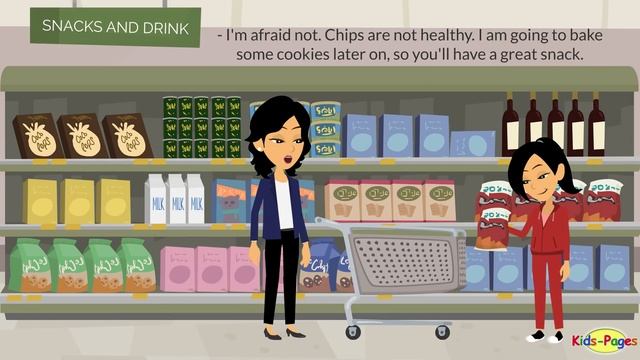 Shopping at the Grocery Store - English Conversation смотреть онлайн