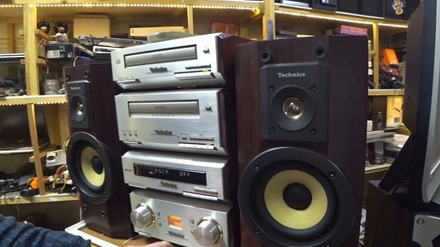 Technics SC-HD560,обзор мини музыкального центра,ретро 2000 год