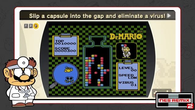NES Remix 2 - Dr Mario Stage 02/06 - 0:06.1 смотреть онлайн