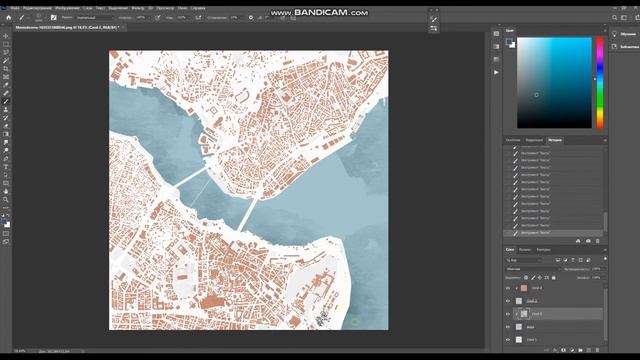 Как сделать схему города в фотошопе// Урок смотреть онлайн