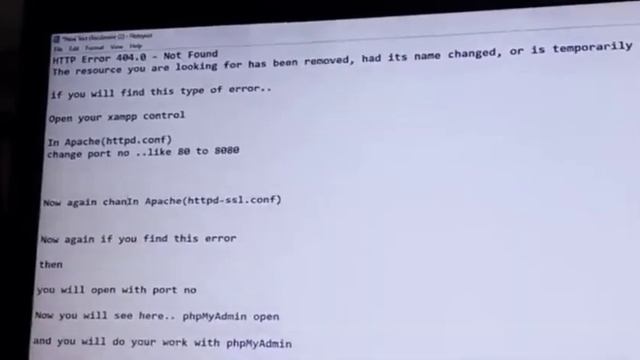 How to fix error in XAMPP server, Http error 404.0 - not found, Error with phpMyAdmin смотреть онлайн