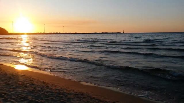 Пионерский курорт май 2016г. Закат. Калининградская область. смотреть онлайн