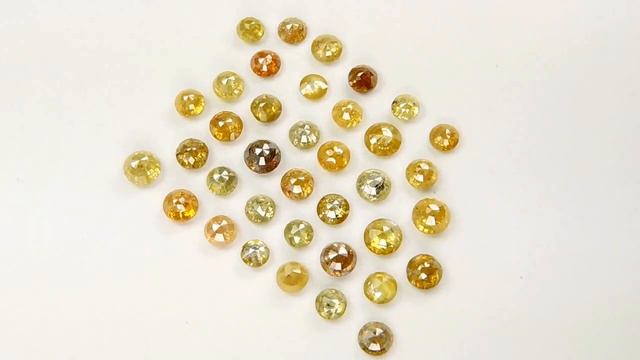Loose Diamonds Natural multicolor rose cut Round Tamboli 6.12ct 37pcs смотреть онлайн