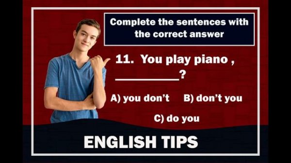 TAG QUESTIONS Exercises- Let's practice.