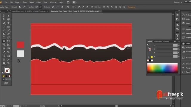 Tutorial: How to Create TORN or RIPPED Paper Effect in Adobe Illustrator смотреть онлайн