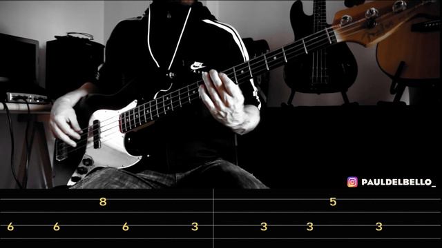 [isolated bass] Gwen Stefani / bass cover / playalong with TAB смотреть онлайн