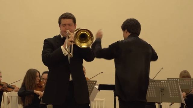 Saint-Saëns Allegro Appassionato для виолончели с оркестром, переложение для тромбона смотреть онлайн