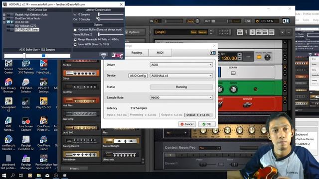 Guitar Rig 5 - Multi Efek Gitar Listrik - Setting ASIO Latency смотреть онлайн