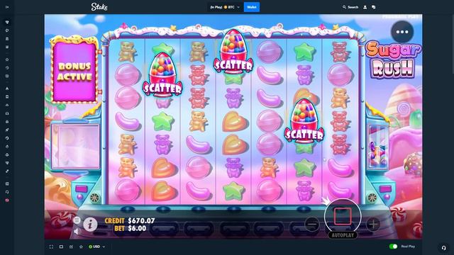 ALL IN CHALLENGE ON *NEW* SUGAR RUSH SLOT!? (Bonus Buys) смотреть онлайн
