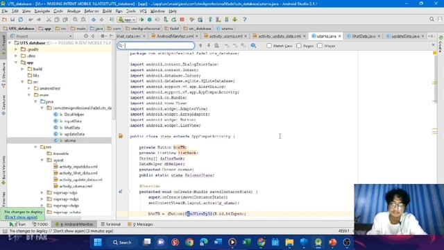 ANDROID STUDIO 2.1.1 - Passing Intent & Bundle смотреть онлайн