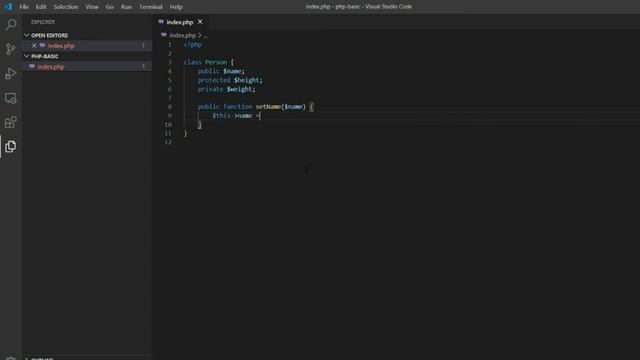 PHP Basics - What is OOP? - Part 8 - ( Method and Property Visibility ) смотреть онлайн