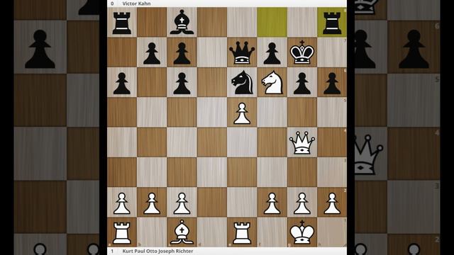 Queen offer not accepted | Beautiful Chess | Richter vs Kahn 1931
