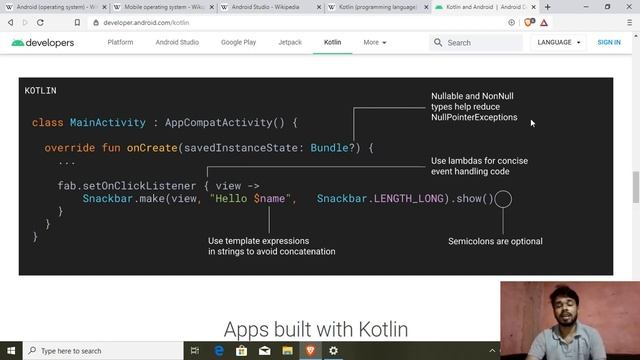 Getting started with android development | Kotlin vs Java смотреть онлайн