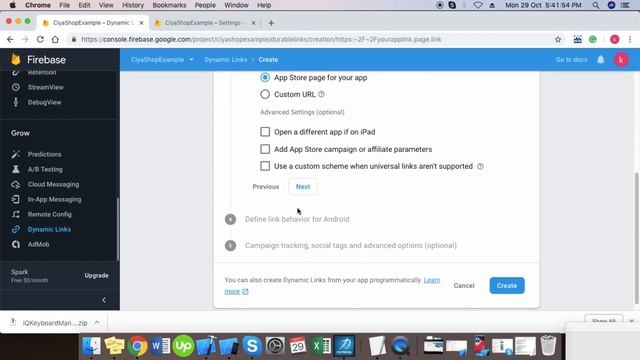 Firebase Deep Link Configuration | iOS Application смотреть онлайн