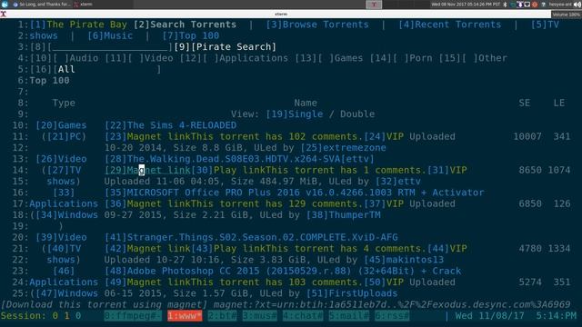 W3M Magnet Links Handler - Linux CLI смотреть онлайн