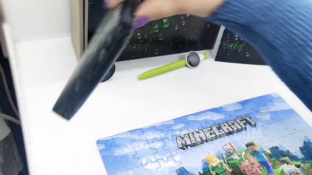 Бокс Майнкрафт с пазлом - наш видео-обзор