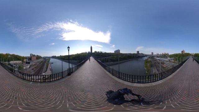 VR 360° The High Bridge NYC | Biking Cycling New York City смотреть онлайн