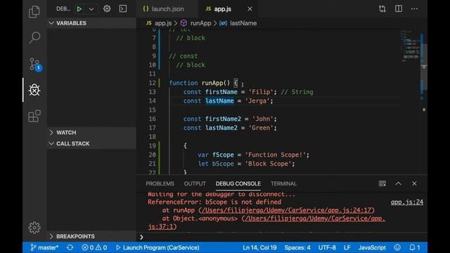 JS Basics - Const, Var, Let Keywords (Part 7)