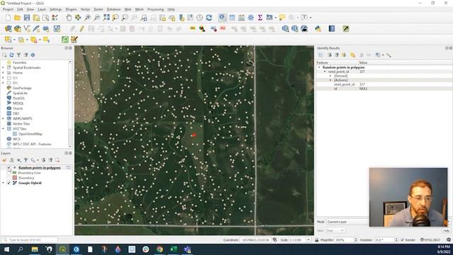 QGIS tutorial - How to generate random points in QGIS смотреть онлайн