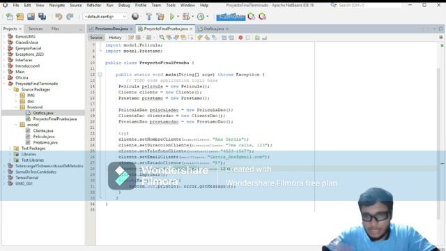 PROYECTO FINAL PROGRAMACIÓN 2 || CONTROL PELICULAS MODO GRAFICO SQL-JAVA смотреть онлайн