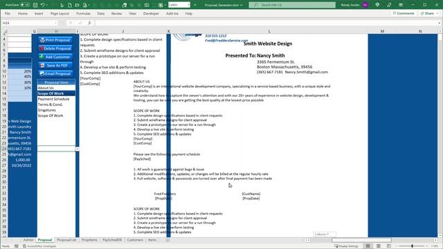 How To Create An Automated Proposal & Quote Generator In Excel + FREE Download смотреть онлайн