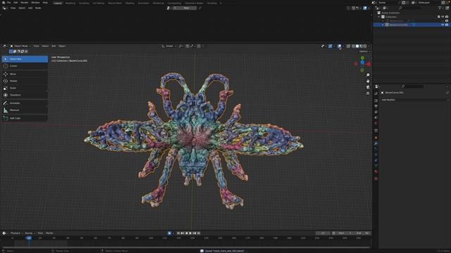 BSLIVE 3D Therapy Infinite Insect Using Geometry Nodes and AI смотреть онлайн