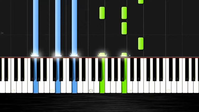 Interstellar OST First Step Piano Tutorial 50% Speed by PlutaX Synthesia смотреть онлайн