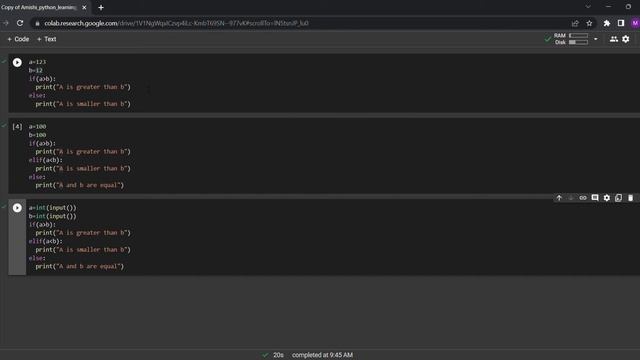 Part2 - Learning Basic Python - Beginner Level - If- else - elif - Conditional statements смотреть онлайн