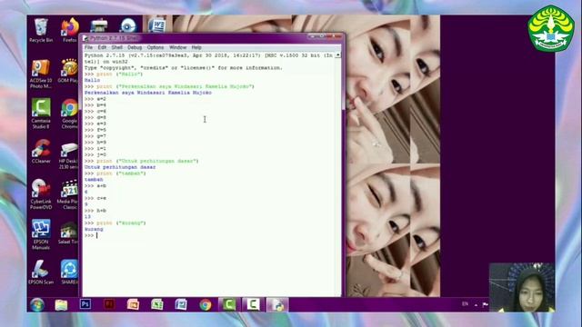 Cara Penggunaan Dasar Python 2.7 Untuk Perhitungan Pemula смотреть онлайн