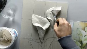Барельеф цветы 1 урок Bas-relief flowers 1lesson