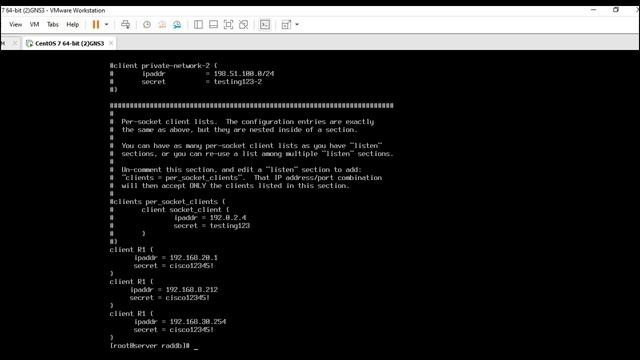Server Radius en CentOS 7.9 y SSH en Router Cisco смотреть онлайн