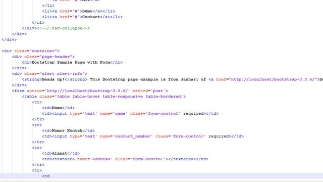 Tutorial Bootstrap Bagian 6 : Membuat Form, Table, dan Button смотреть онлайн