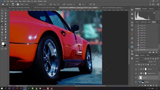 Neon Glowing Car Photo Manipulation Photoshop Tutorial смотреть онлайн