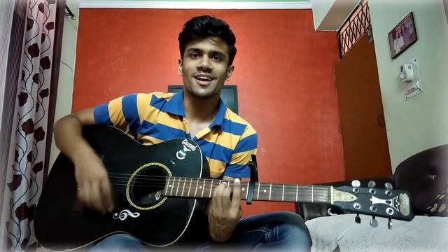 Sau Aasmaano Ko easy open guitar chords tutorial on capo смотреть онлайн