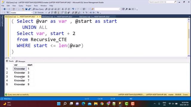 SQL Query | How to extract Odd / Even numbered characters from a string | Recursive CTE смотреть онлайн