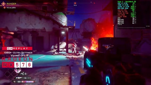 Rage 2 | Core i7 3770 + RX 570 8GB | Ultra Settings 1080p смотреть онлайн