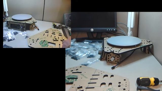Live 3.   Assembling Geeetech Rostock 301 3D Printer Сборка  3Д Принтера  3 Color In 1 3 цвета в 1
