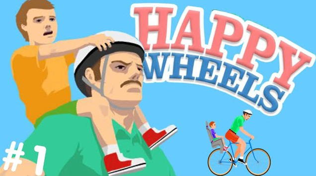ВПЕРВЫЕ ИГРАЮ В ВЕСЁЛЫЕ КОЛЕСА! #1 • HappyWheels +Вебка
