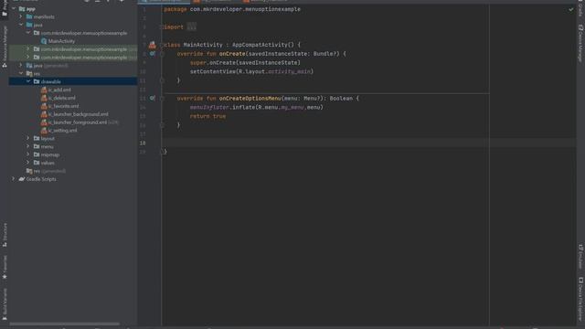 Menu option in 10 minutes using vectors. Kotlin Android Studio смотреть онлайн