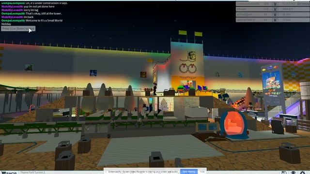 ROBLOX Theme Park Tycoon 2: It's a Small World Holiday 2017 Snowing Show смотреть онлайн