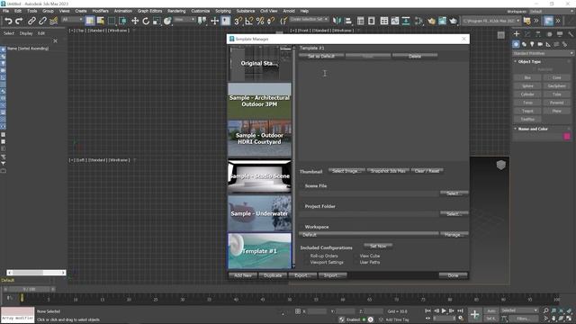 Working with Project Folder and Template Manager | 3ds Max Essential Training 2023-24 смотреть онлайн
